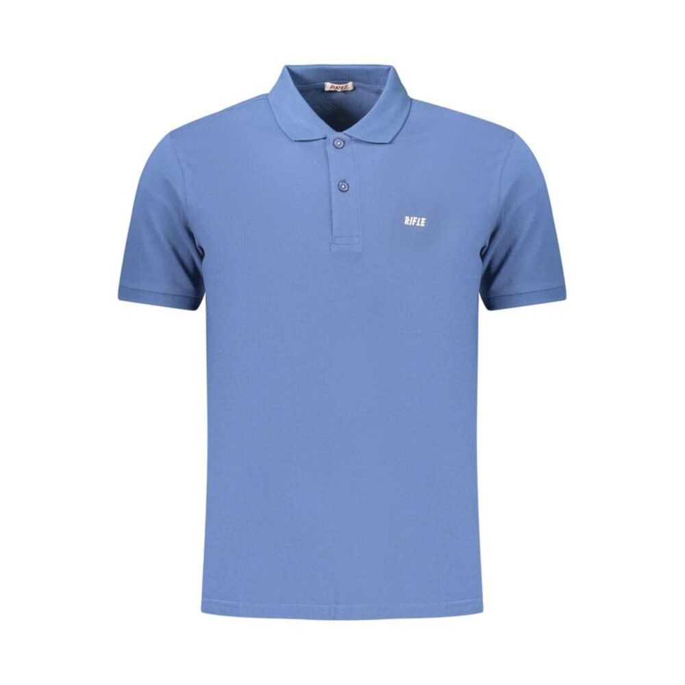 Rifle Blue Cotton Men's Polo Men's Shirt